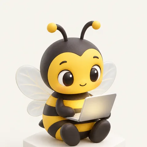 Albin Berisha, as our bee mascot