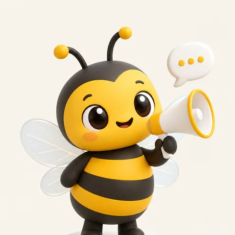 Elona Gashi, as our bee mascot